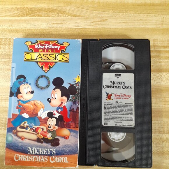 Walt Disney Mini Classics Mickey’s Christmas Carol VHS 1994 Vintage Holiday Tape - Picture 5 of 6